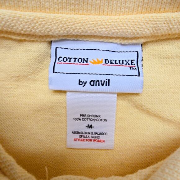 Vintage Mexican Restaurant & Bakery Polo Medium Embroidered Logo Yellow Shirt - Picture 7 of 10
